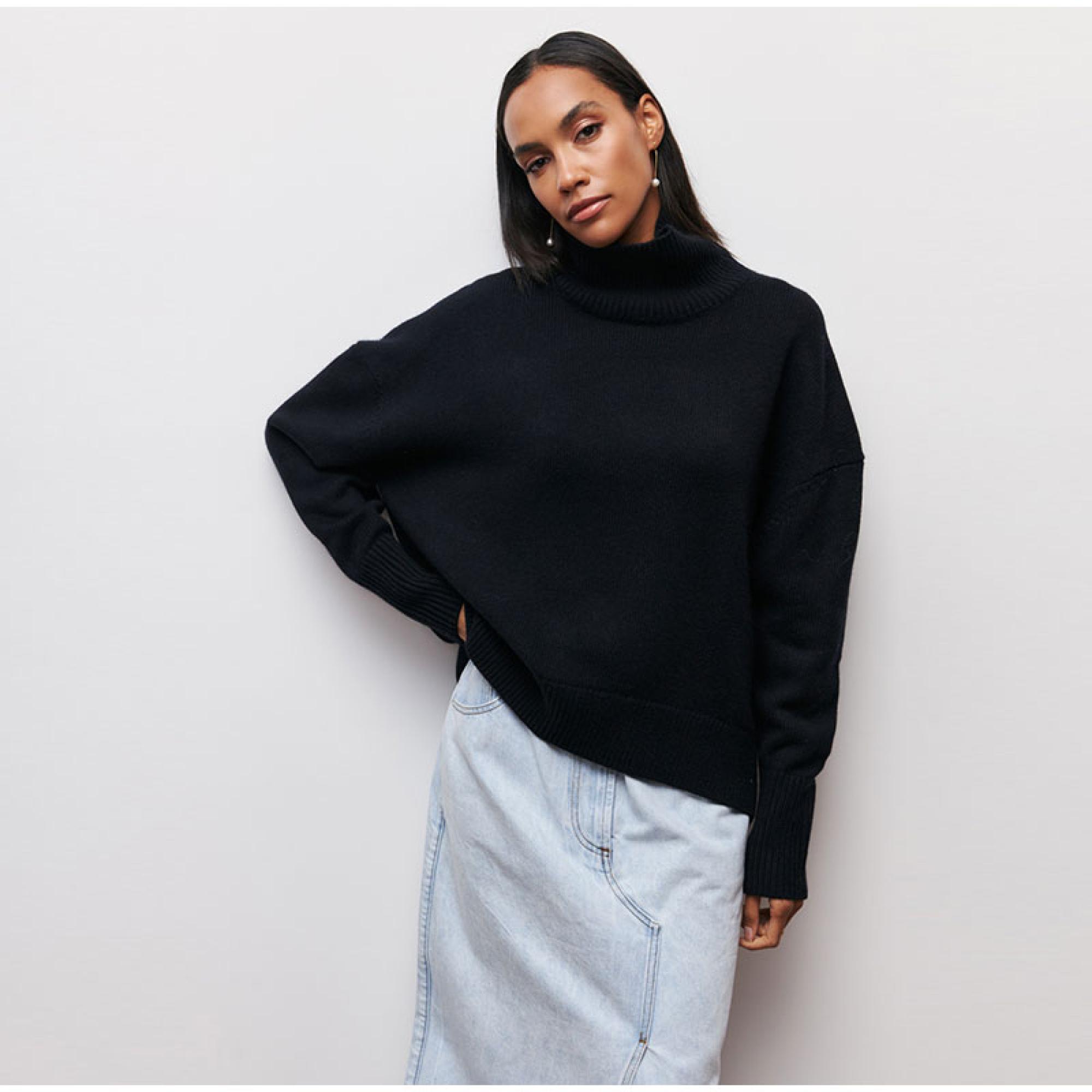 Rollkragenpullover "leys"